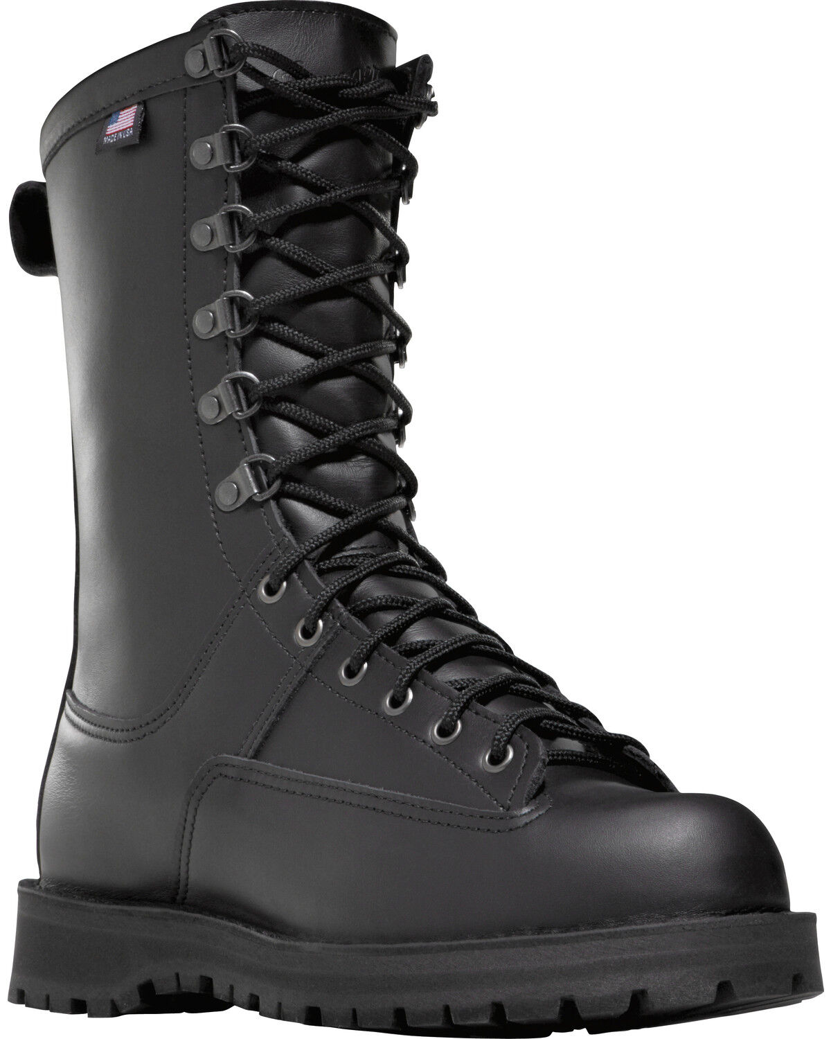 Image #1 - Danner Men's Fort Lewis Uniform Boots - Round Toe, Black, hi-res