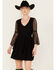 Image #1 - Shyanne Women's Lace Mini Dress, Black, hi-res