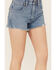 Image #2 - Wrangler Women's Off Shore Medium Wash High Rise Reworked Cut Off Denim Shorts, Medium Wash, hi-res
