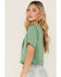 Image #2 - Cleo + Wolf Women's Desert Festival Short Sleeve Graphic Tee, Green, hi-res