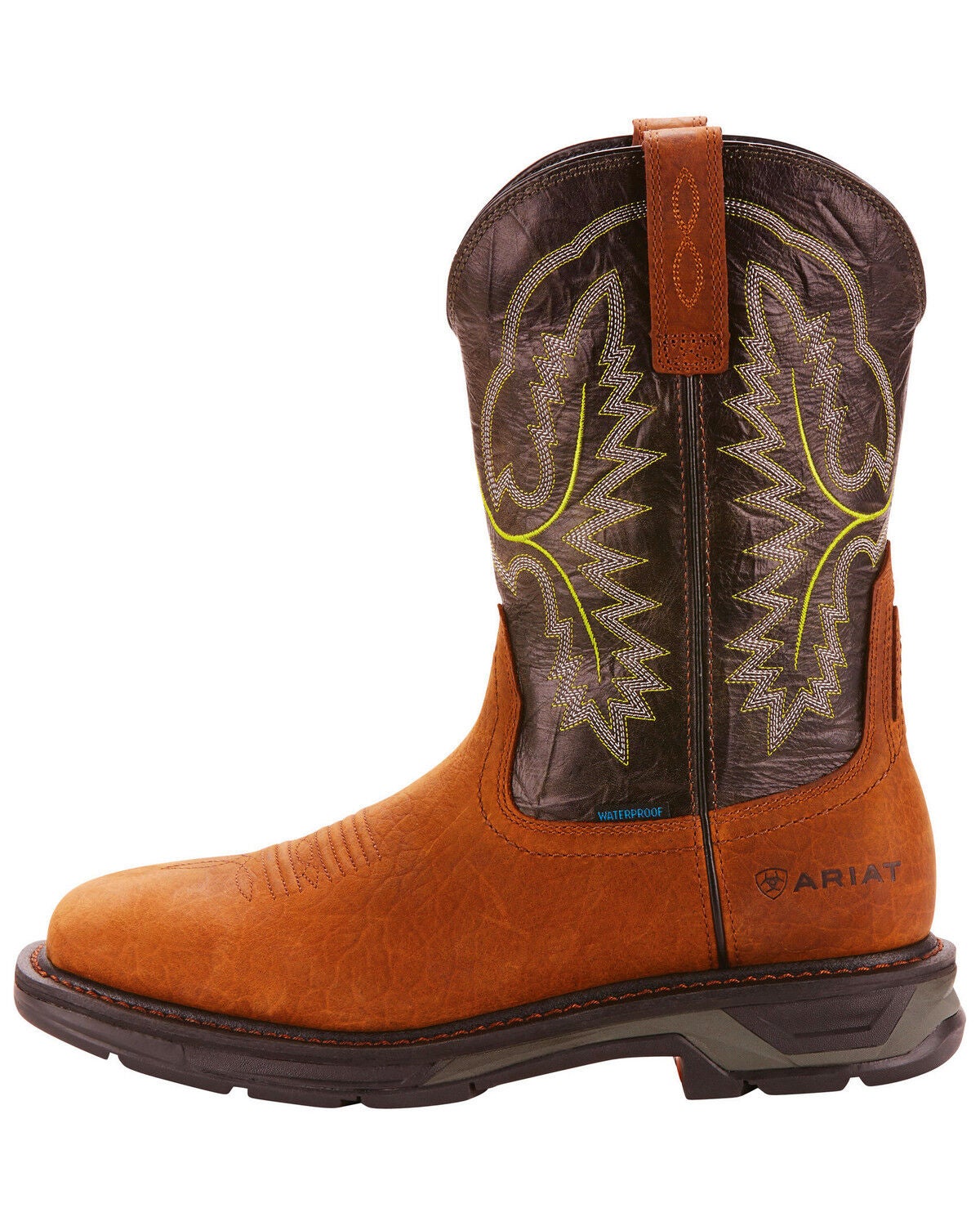 Image #2 - Ariat Men's WorkHog&reg; XT H20 Boots - Broad Square Toe, Dark Brown, hi-res