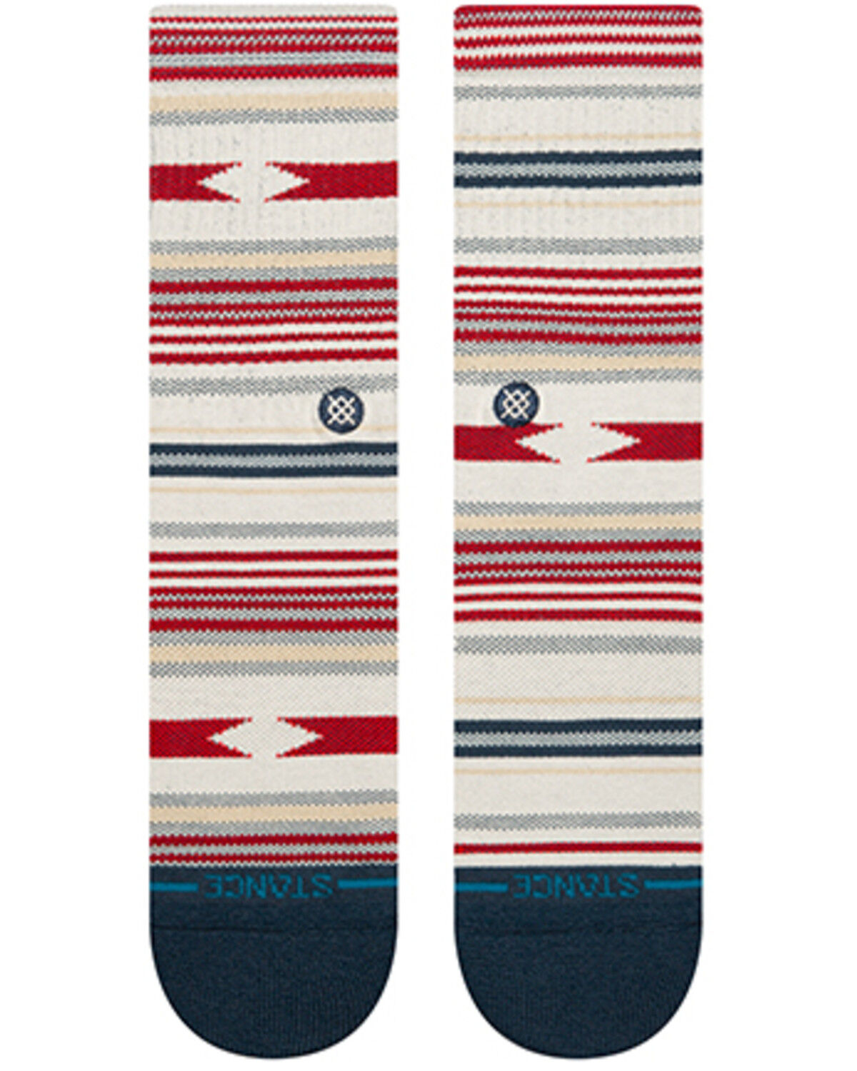 Image #2 - Stance Men's Vista Cruz Crew Socks, Off White, hi-res