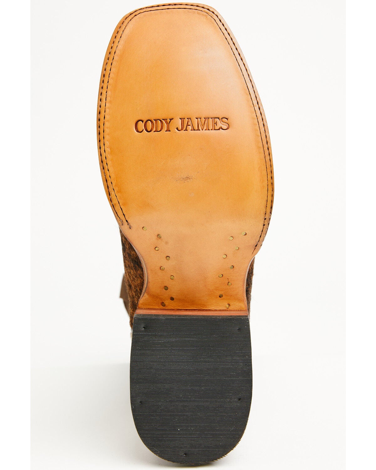 Image #7 - Cody James Men's Badlands Cowhide Western Boots - Broad Square Toe, Brown, hi-res