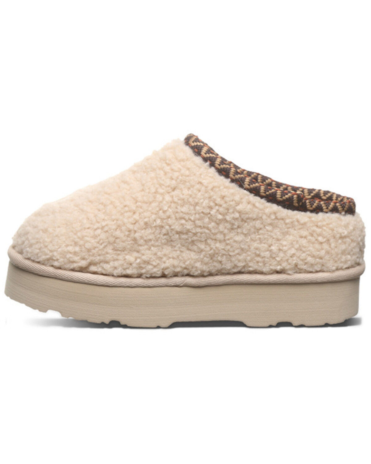Image #3 - Bearpaw Girls' Snuggle Martis Slippers, Cream, hi-res