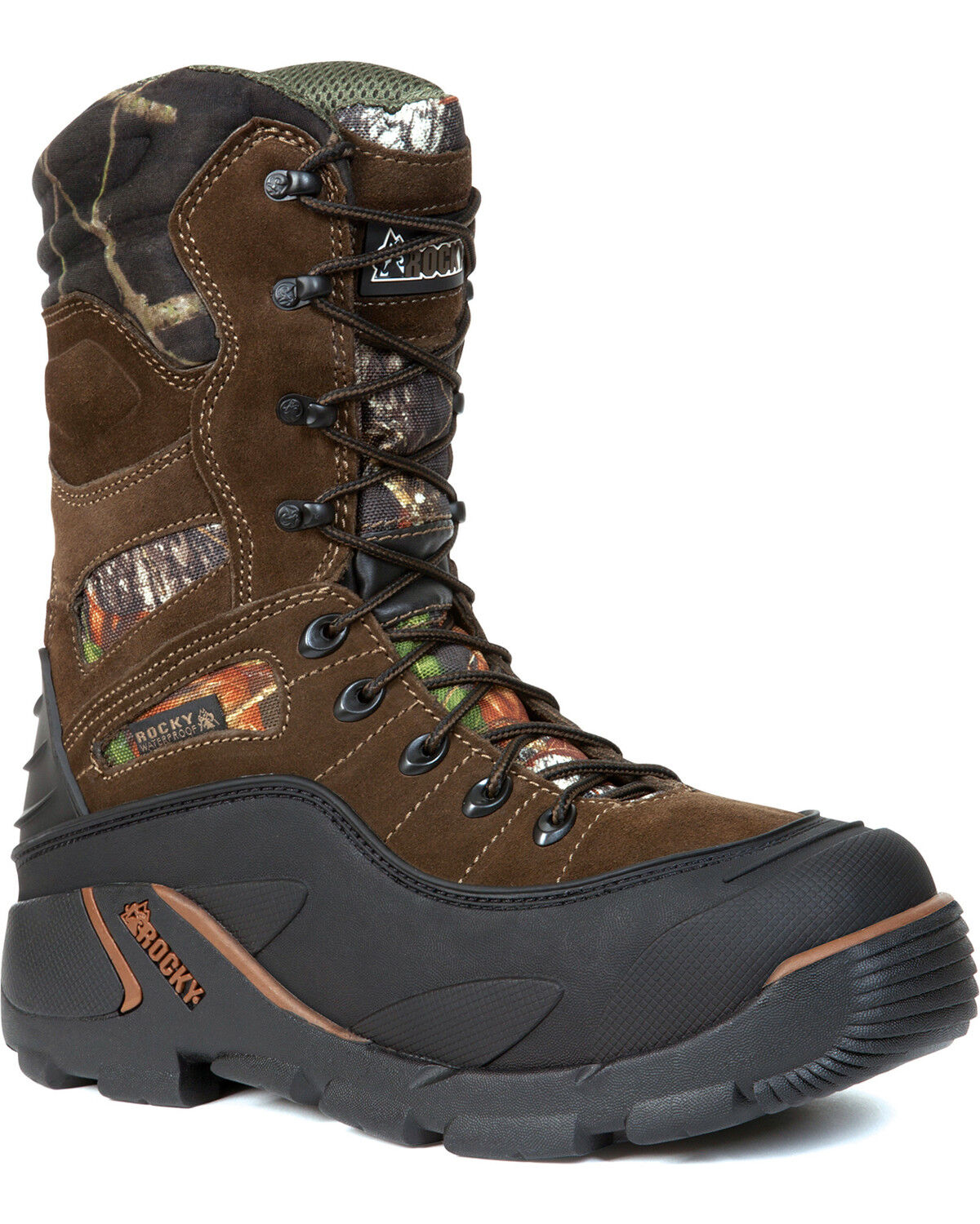 Image #1 - Rocky Men's BlizzardStalker PRO Waterproof Insulated Boots, Mossy Oak, hi-res