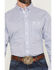 Image #3 - George Strait by Wrangler Men's Geo Print Long Sleeve Button-Down Stretch Western Shirt, Blue, hi-res