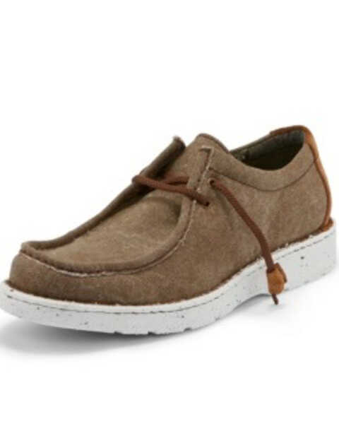 Image #2 - Justin Men's Honcho Clay Shoes - Moc Toe, Brown, hi-res