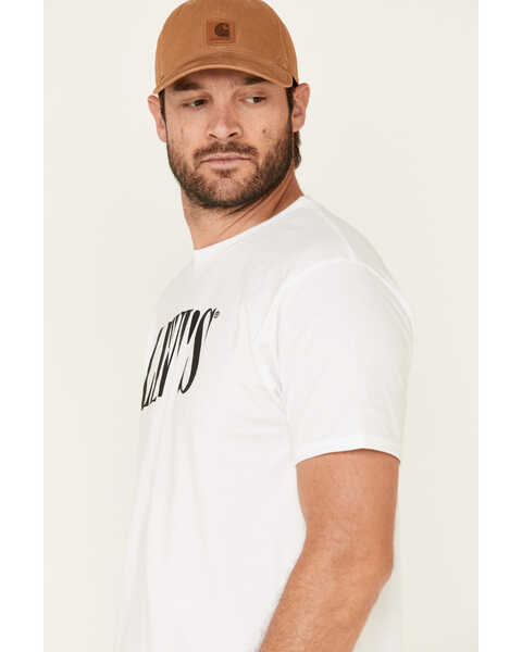 Image #4 - Levi's Men's White Serif Logo Graphic T-Shirt , White, hi-res
