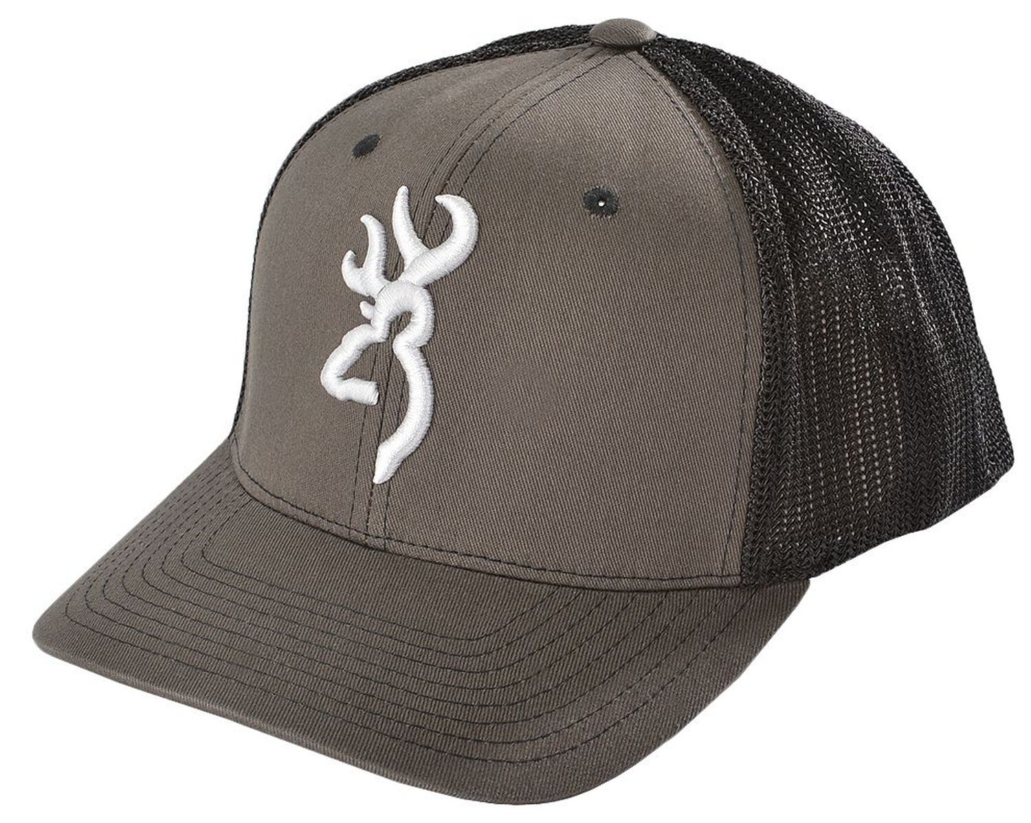 Image #1 - Browning Men's Buckmark Ball Cap, Charcoal Grey, hi-res