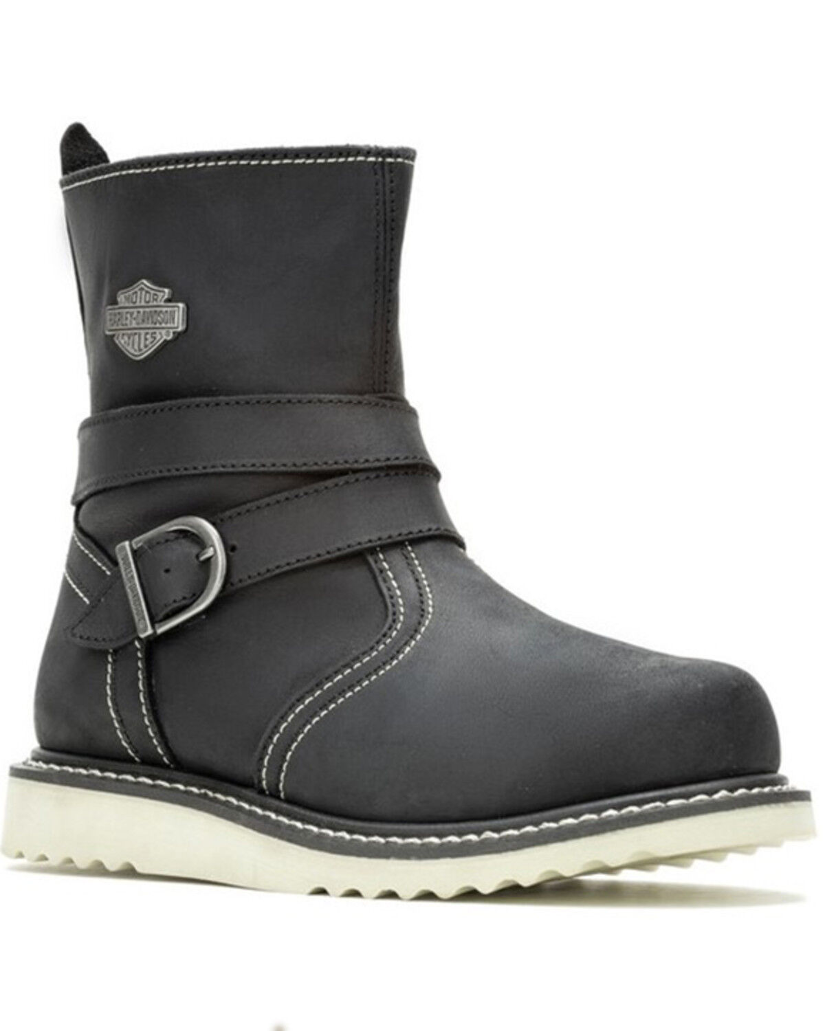 Image #1 - Harley Davidson Women's 7" Jaynes Engineer Boots - Round Toe, , hi-res