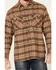 Image #3 - Pendleton Men's Tan Burnside Plaid Long Sleeve Western Flannel Shirt, Tan, hi-res