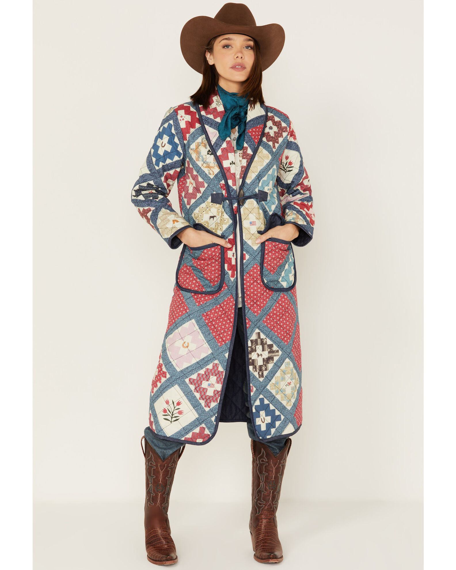 Tasha Polizzi Women s Quilted Patchwork Coat