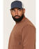 Image #2 - Hawx Men's Forge Solid Long Sleeve Pocket Work T-Shirt, Dark Brown, hi-res