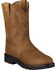 Image #1 - Ariat Sierra Saddle Western Work Boots - Soft Toe, Aged Bark, hi-res