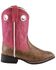 Image #2 - Laredo Girls' Stitched Western Boots - Square Toe, Tan, hi-res