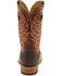 Justin Men's Caddo Brown Stone Western Boots - Wide Square Toe, Brown, hi-res