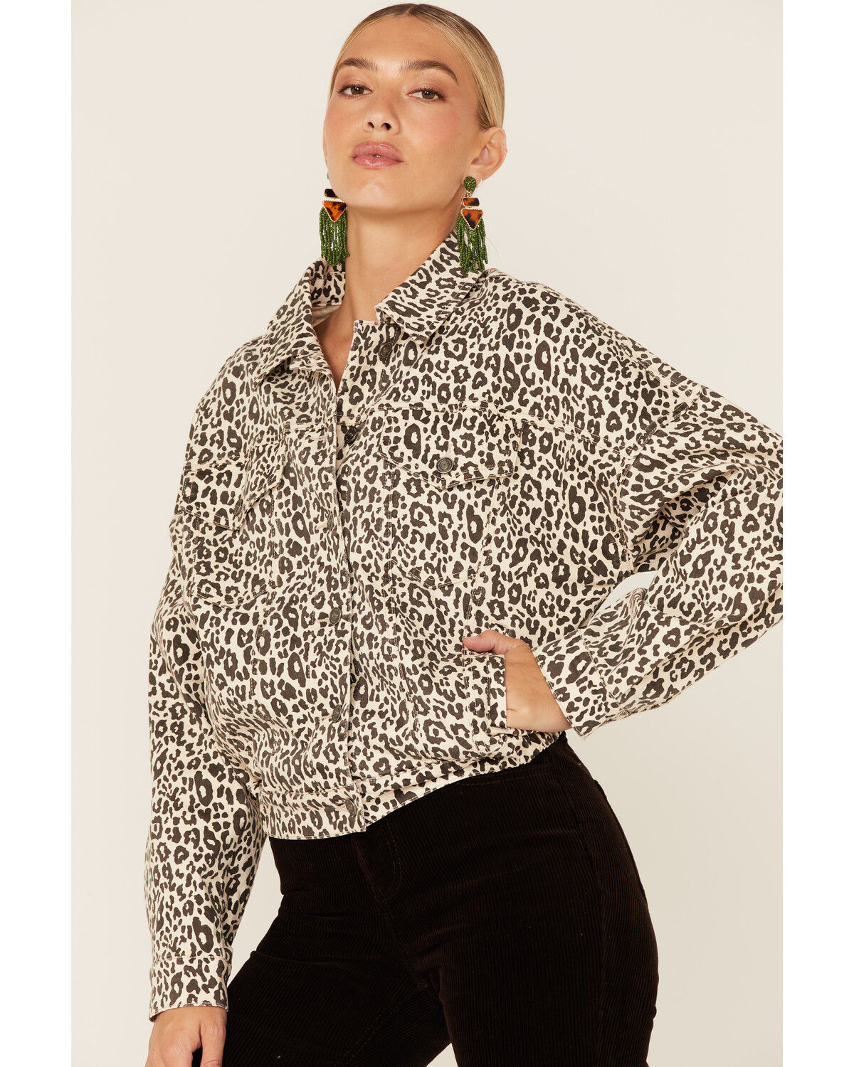 Image #1 - Wishlist Women's Leopard Print Jacket, , hi-res