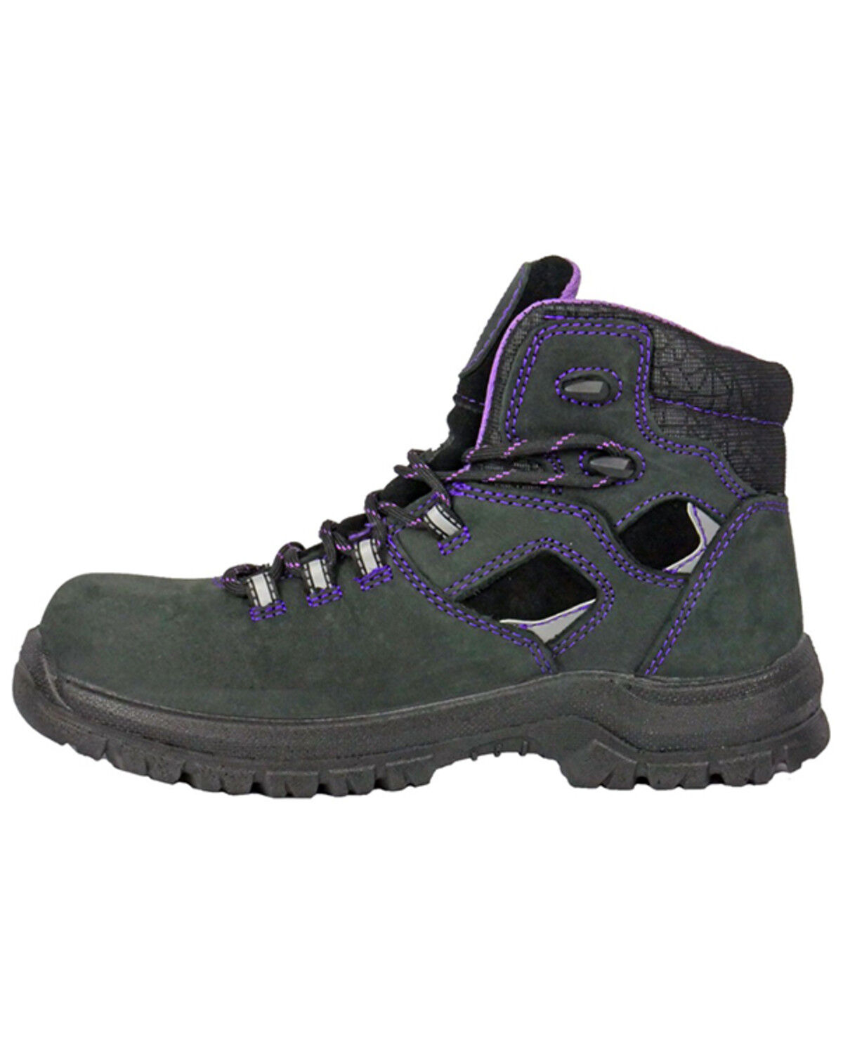 Image #3 - Hoss Women's 6" Lacy Waterproof Work Boots - Composite Toe, Black, hi-res