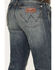 Image #4 - Wrangler Retro Men's Dark Knight Medium Wash Stretch Slim Straight Jeans , Medium Wash, hi-res