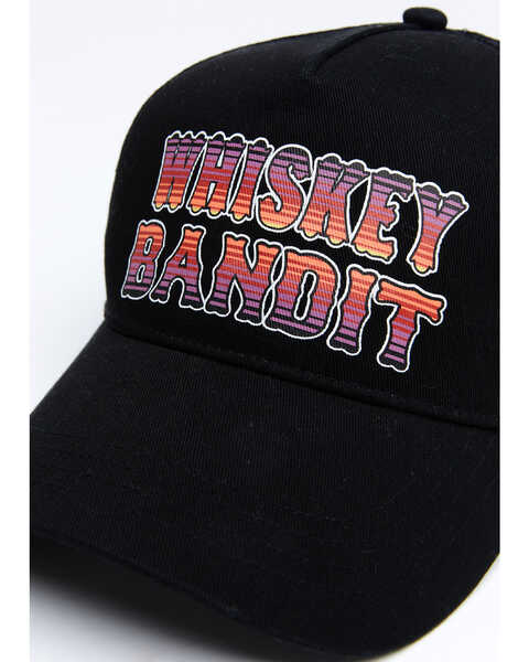 Shyanne Women's Whiskey Bandit Embroidered Mesh Cap , Black, hi-res
