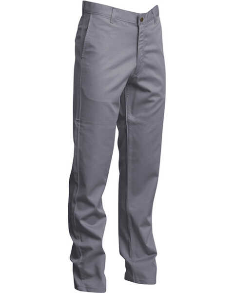 Image #2 - Lapco Men's FR UltraSoft Uniform Straight Leg Pants, Grey, hi-res