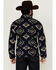 Image #4 - Cody James Men's Roy Southwestern Print 1/4 Snap Fleece Pullover, Navy, hi-res