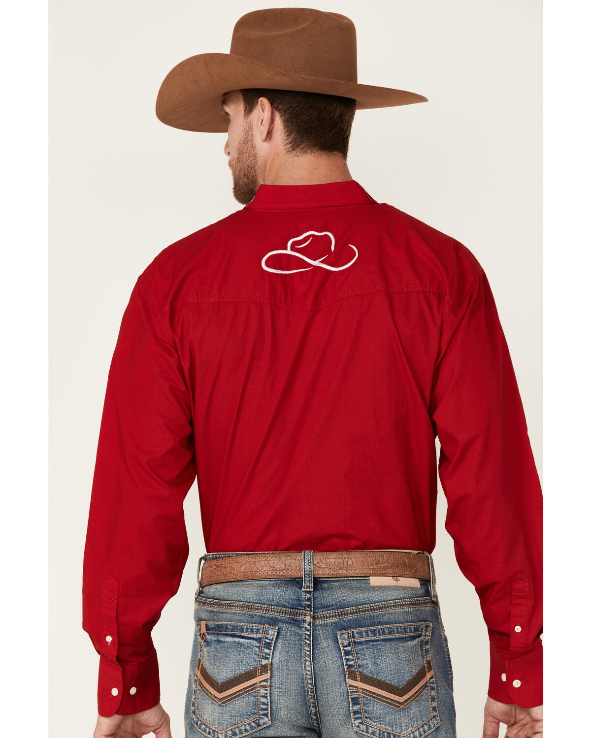 Resistol Men's Solid Red Logo 