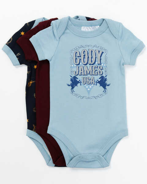 Cody James Infant Boys' American Onesies - 3 Piece Set, Multi, hi-res