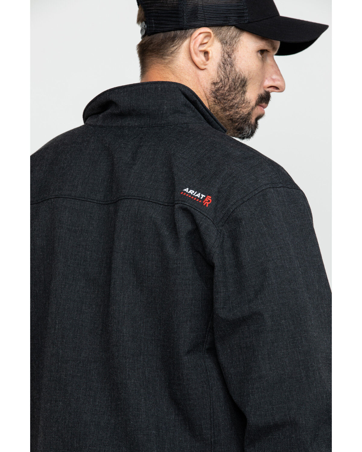Image #5 - Ariat Men's FR Vernon Jacket - Tall, Black, hi-res