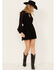 Image #2 - Shyanne Women's Lace Ruffled Mini Dress, Black, hi-res
