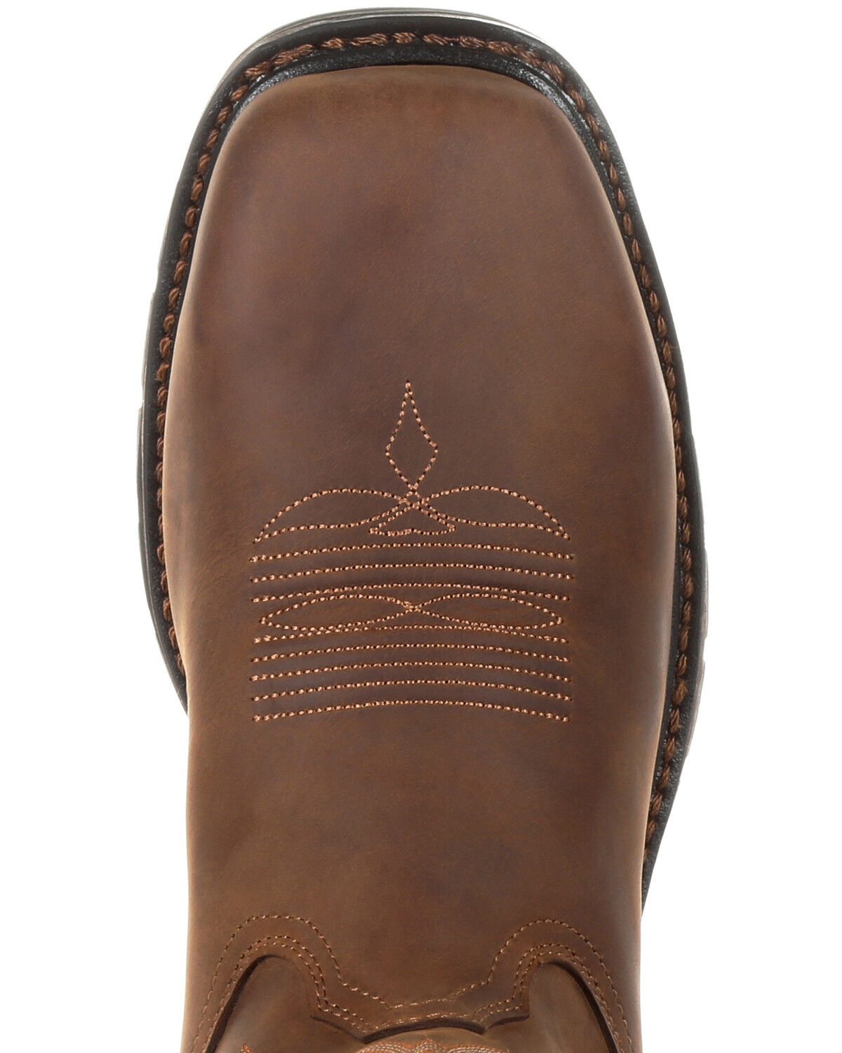 Image #6 - Georgia Boot Men's Carbo-Tec LT Waterproof Western Work Boots - Steel Toe, Brown, hi-res