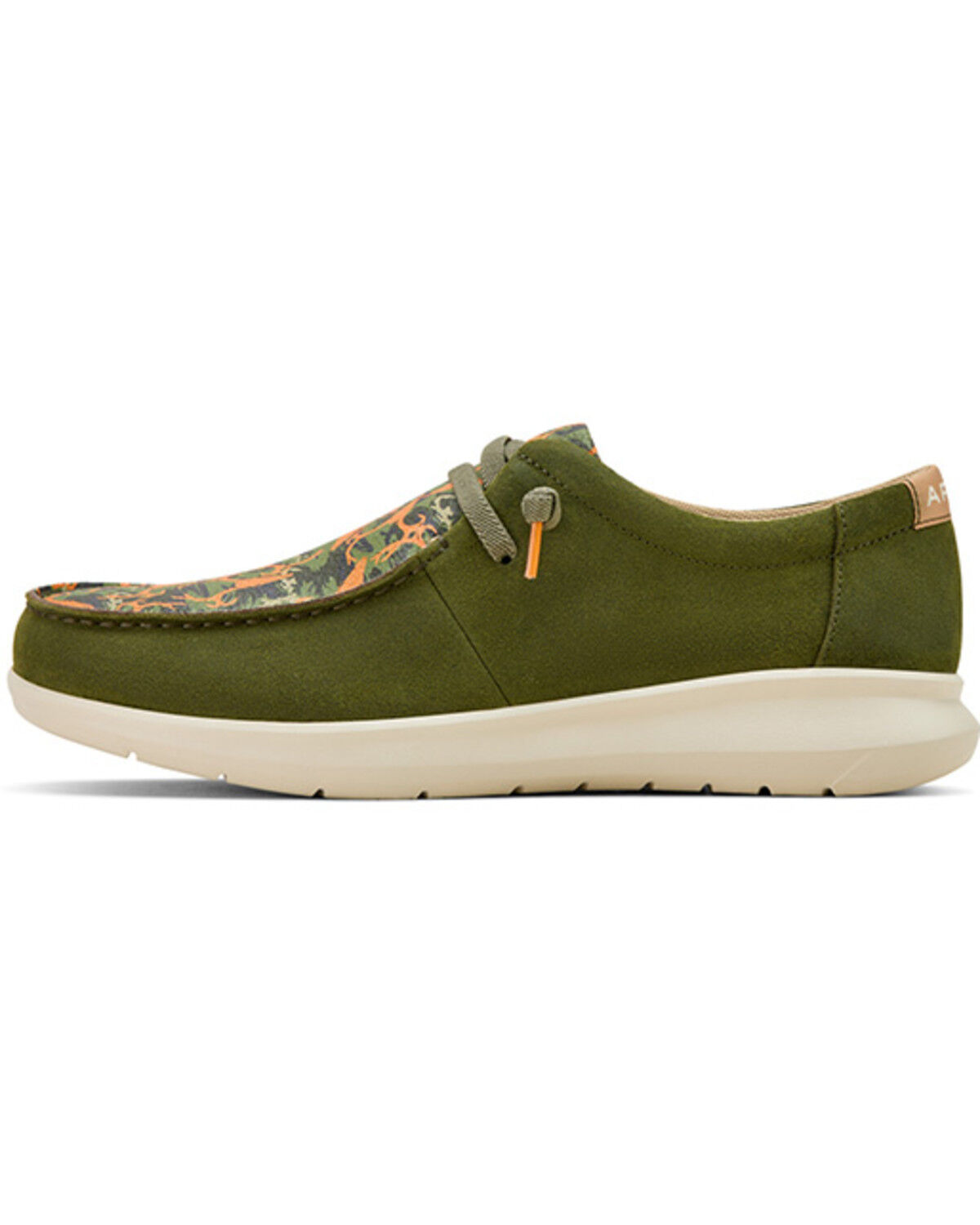 Image #2 - Ariat Men's Hilo Camo Print Casual Shoes - Moc Toe, Olive, hi-res