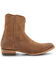 Image #2 - Frye Men's Austin Inside Zip Roughout Ankle Boots - Medium Toe , Brown, hi-res