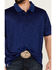 Image #3 - RANK 45® Men's Elite Stripe Short Sleeve Performance Polo Shirt , Blue, hi-res