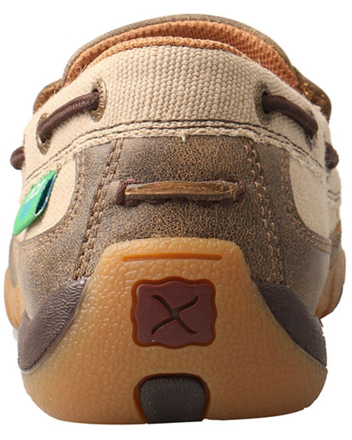 Image #5 - Twisted X Women's Slip-On Driving Mocs, Beige/khaki, hi-res