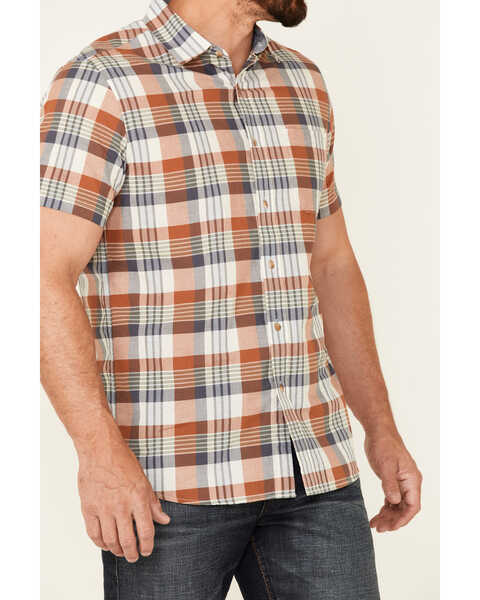 Image #3 - Pendleton Men's Truman Large Multi Plaid Print Short Sleeve Button Down Western Shirt , Multi, hi-res