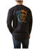 Image #2 - Ariat Men's FR Air Shock Long Sleeve Graphic Work T-Shirt, Black, hi-res