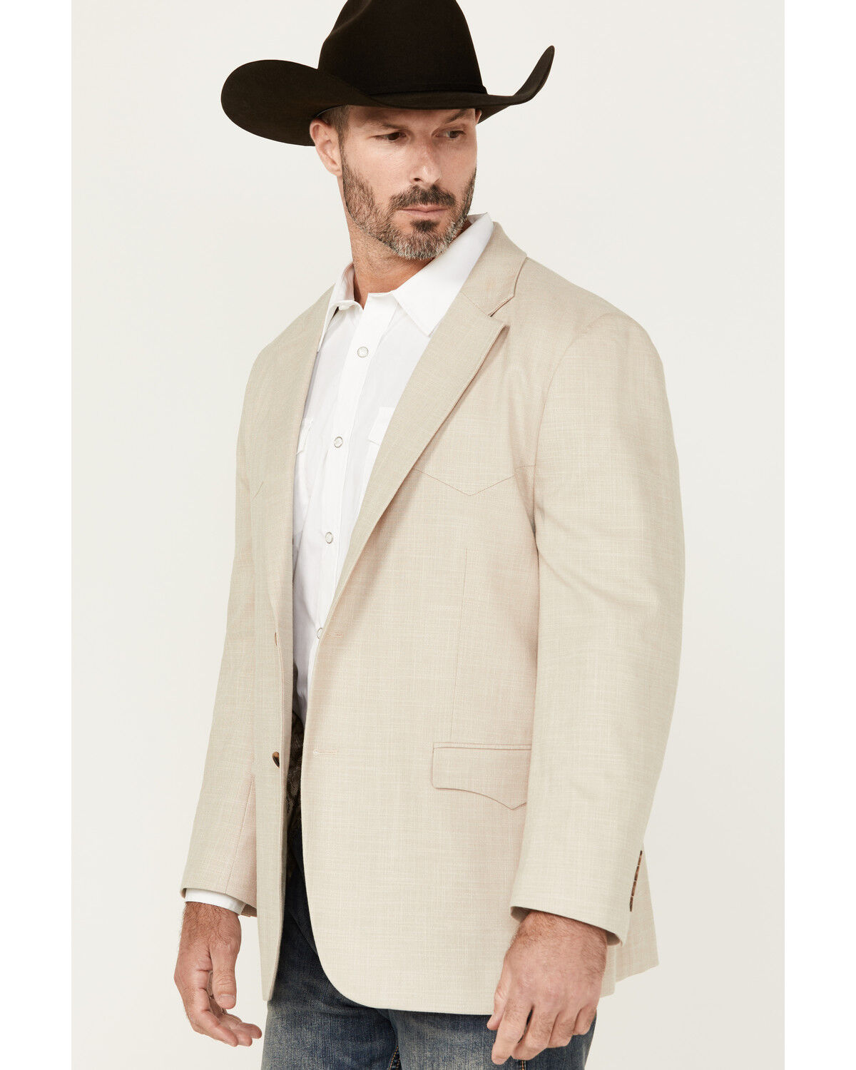 Image #2 - Cody James Men's Blake Paisley Lined Sportcoat, Tan, hi-res