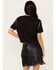 Image #4 - Idyllwind Women's Robin Rock & Roll Embellished Short Sleeve Graphic Tee, Black, hi-res
