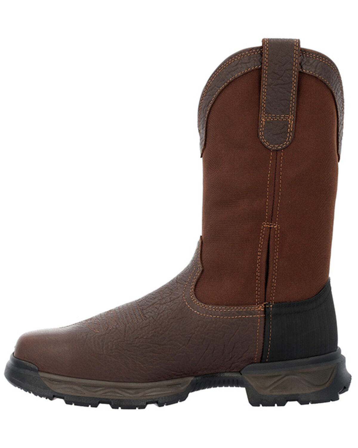 Image #2 - Durango Men's Ranger XP Pull-On Work Boots - Steel Toe, Brown, hi-res