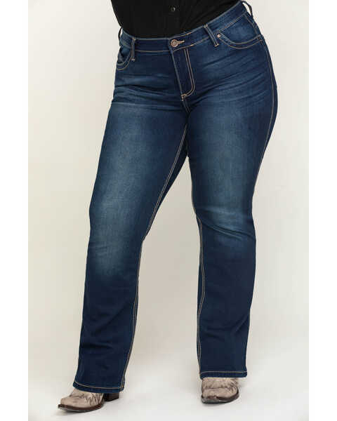 Image #2 - Wrangler Women's Western Ultimate Riding Q-Baby Jeans - Plus , Blue, hi-res