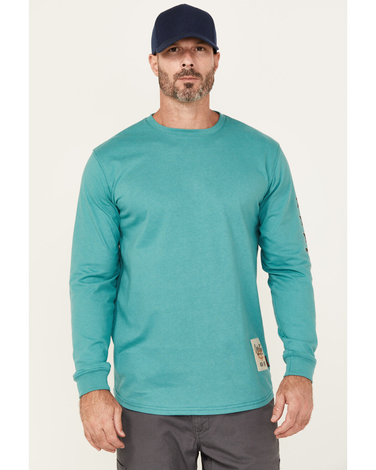 Image #2 - Cody James Men's FR Authentic Long Sleeve Graphic Work T-Shirt, Green, hi-res