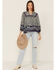 Image #2 - Bila Women's Floral Print Long Sleeve Shirt, Blue, hi-res