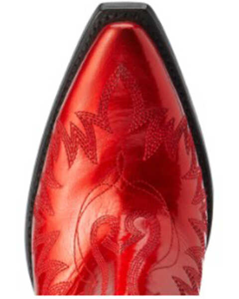 Image #4 - Ariat Women's Dixon Queen of Hearts Western Booties - Snip Toe, Red, hi-res
