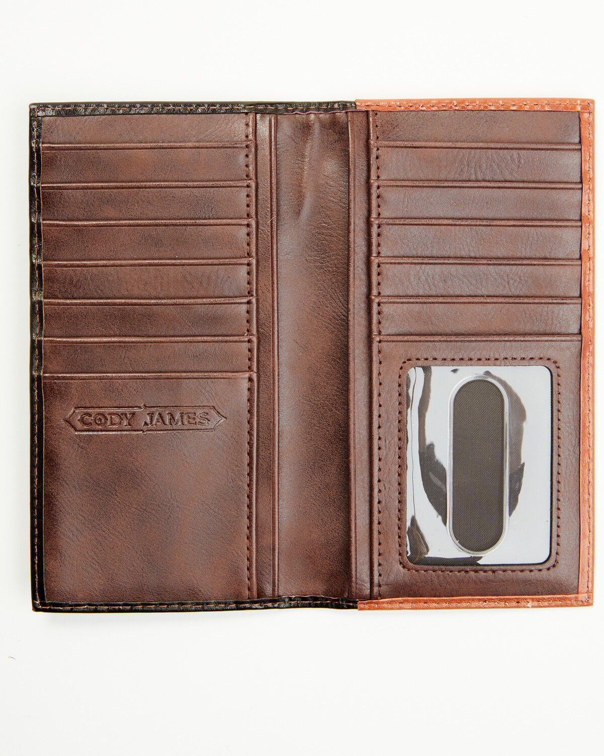 Image #2 - Cody James Men's Embossed Hairon Rodeo Wallet, Brown, hi-res