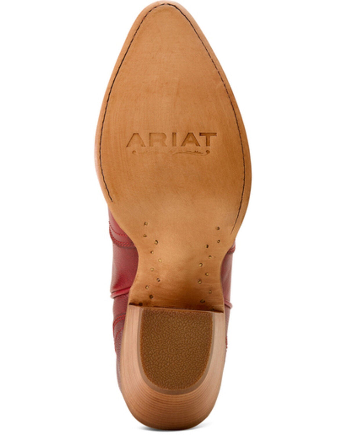 Image #5 - Ariat Women's Julietta Western Booties - Round Toe, Red, hi-res