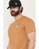 Image #2 - Carhartt Men's Force Relaxed Fit Short Sleeve Pocket T-Shirt, Cream, hi-res