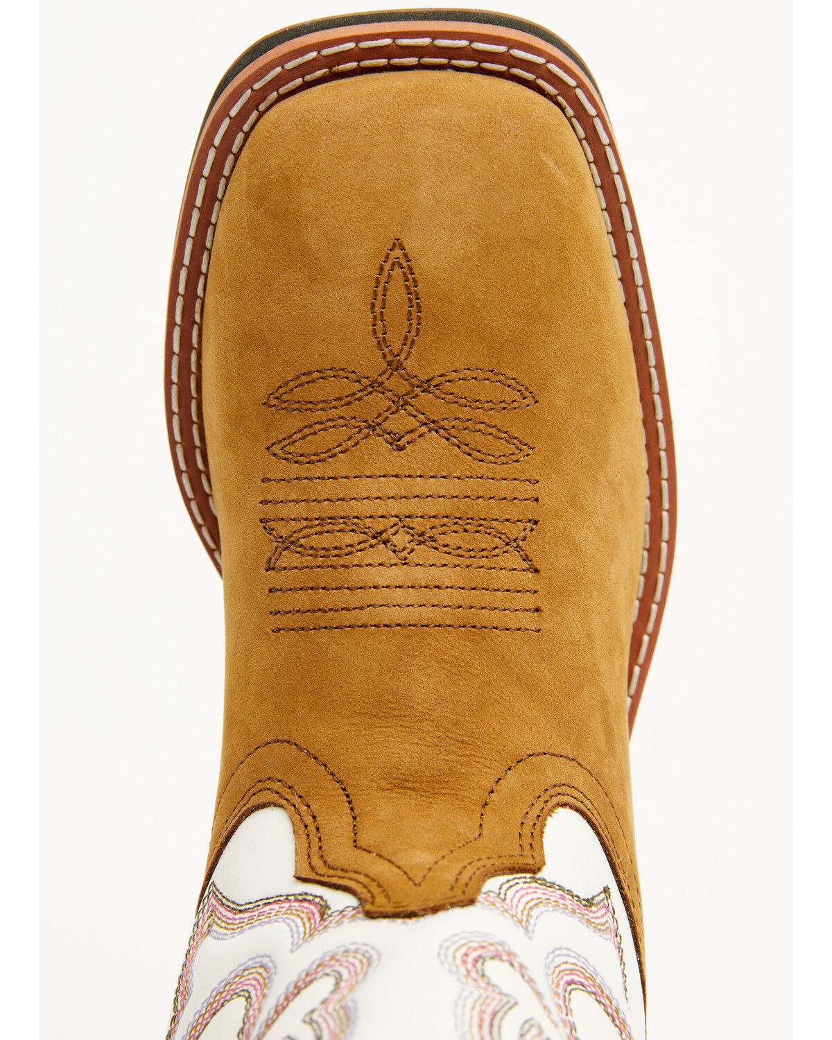 Image #6 - Laredo Women's Mesquite Western Performance Boots - Broad Square Toe, Taupe, hi-res