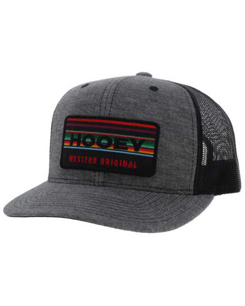 Hooey Men's Horizon Mesh Trucker Cap, Grey, hi-res