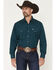 Image #1 - Ely Walker Men's Solid Long Sleeve Pearl Snap Western Shirt - Big, , hi-res